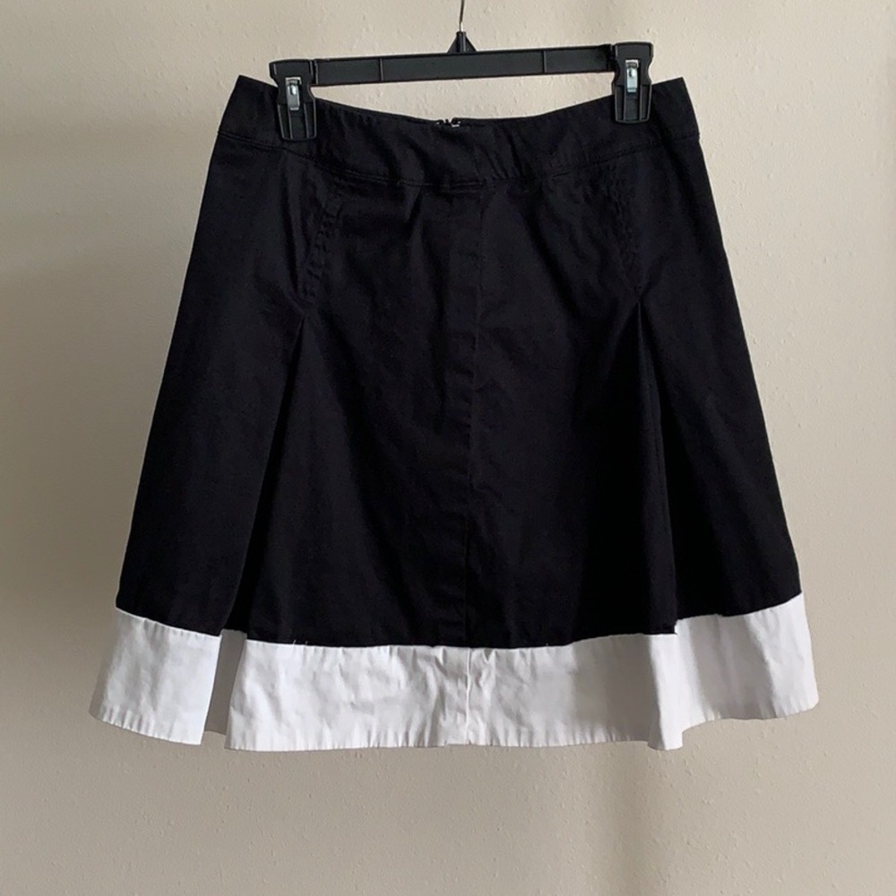 Black Skirt with White Trim